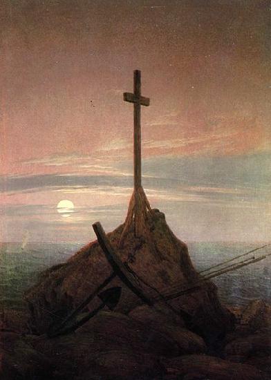 Caspar David Friedrich Cross Beside The Baltic oil painting image